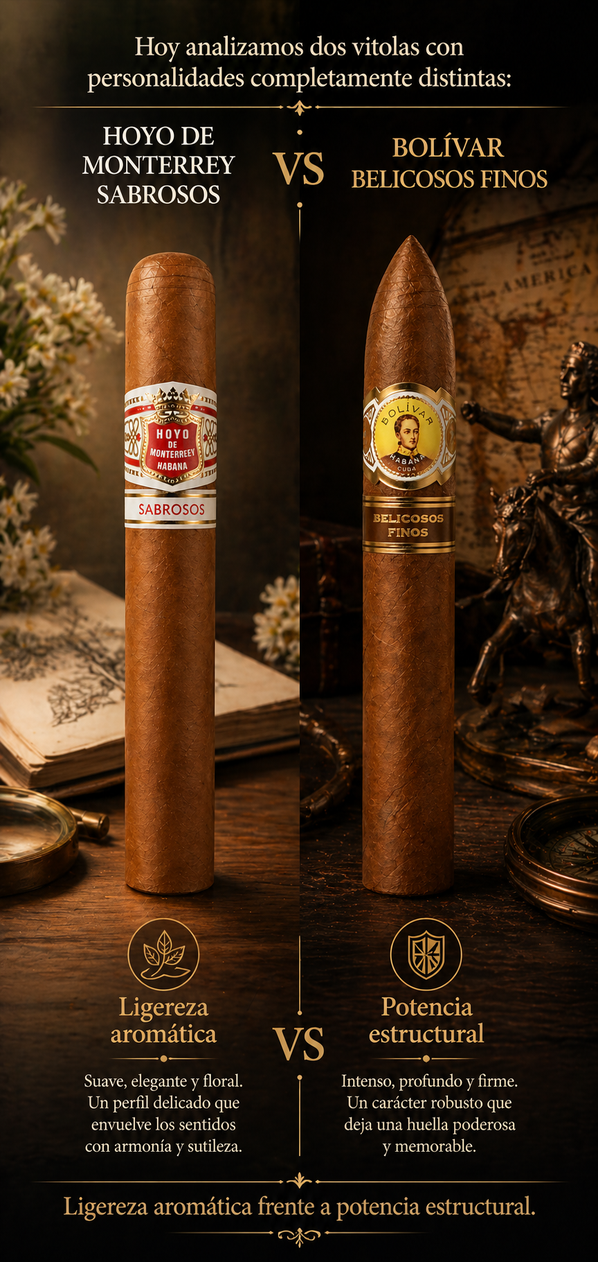 Hoyo de Monterrey Sabrosos vs el Bolívar Belicosos Finos