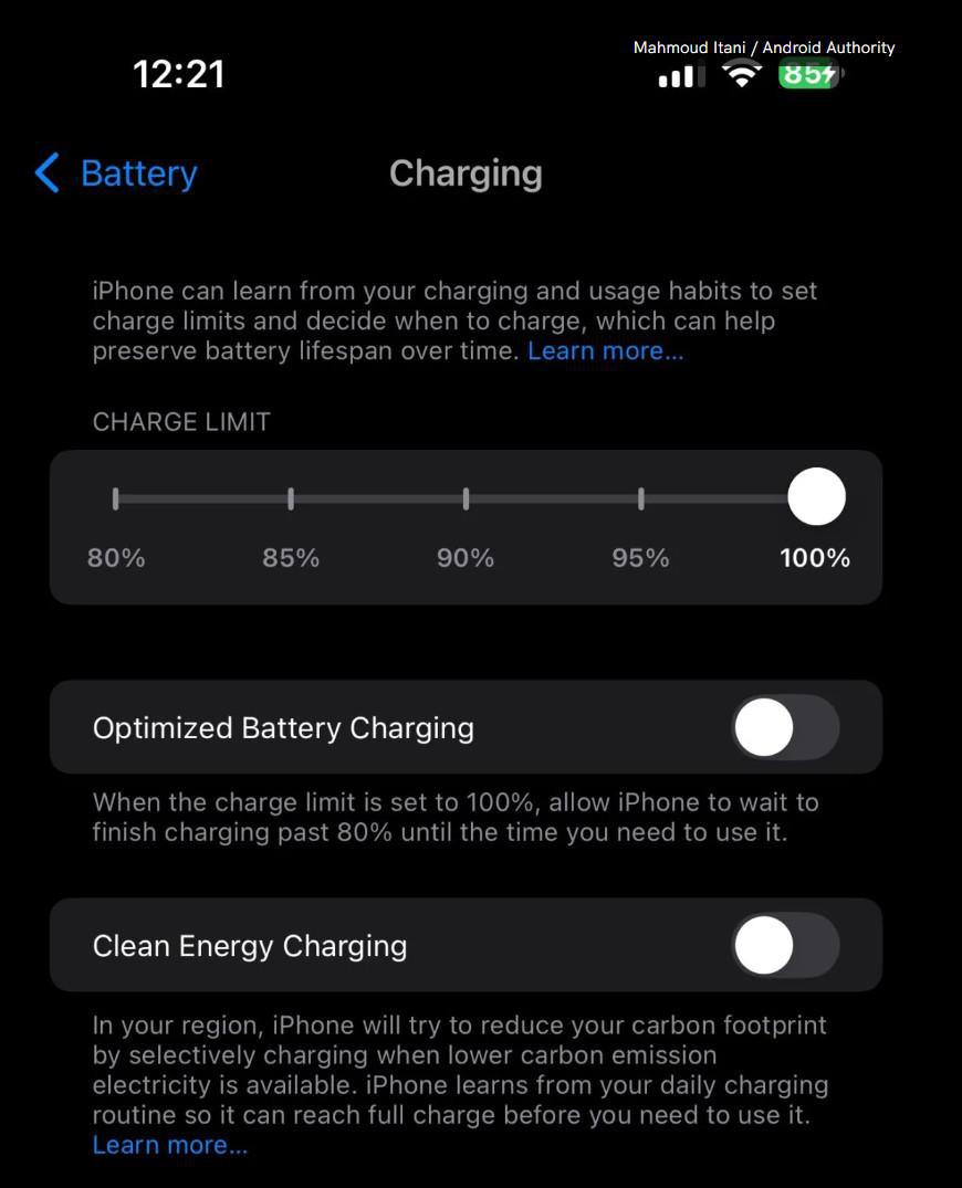 iOS 18 will soon let you set your own charging limit on all members of the iPhone 15 family