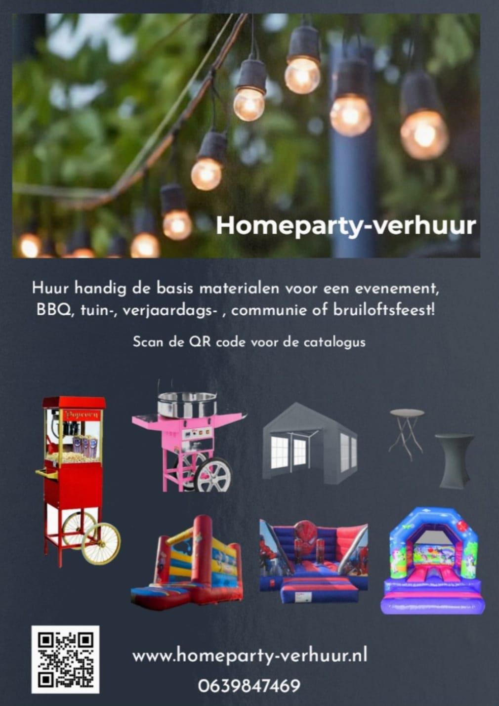 Homeparty-verhuur