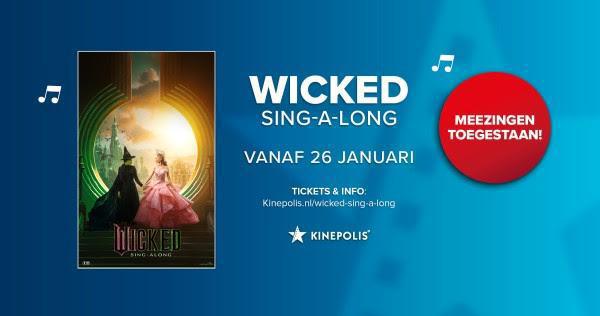 Kinepolis Breda organiseert Wicked sing-a-long voorstellingen Kinepolis Breda organiseert Wicked sing-a-long voorstellingen