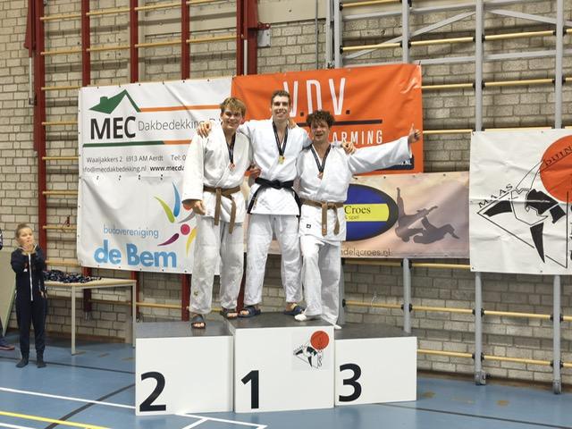 Drie keer judogoud voor Bliemer Arashi Sport in Limburg