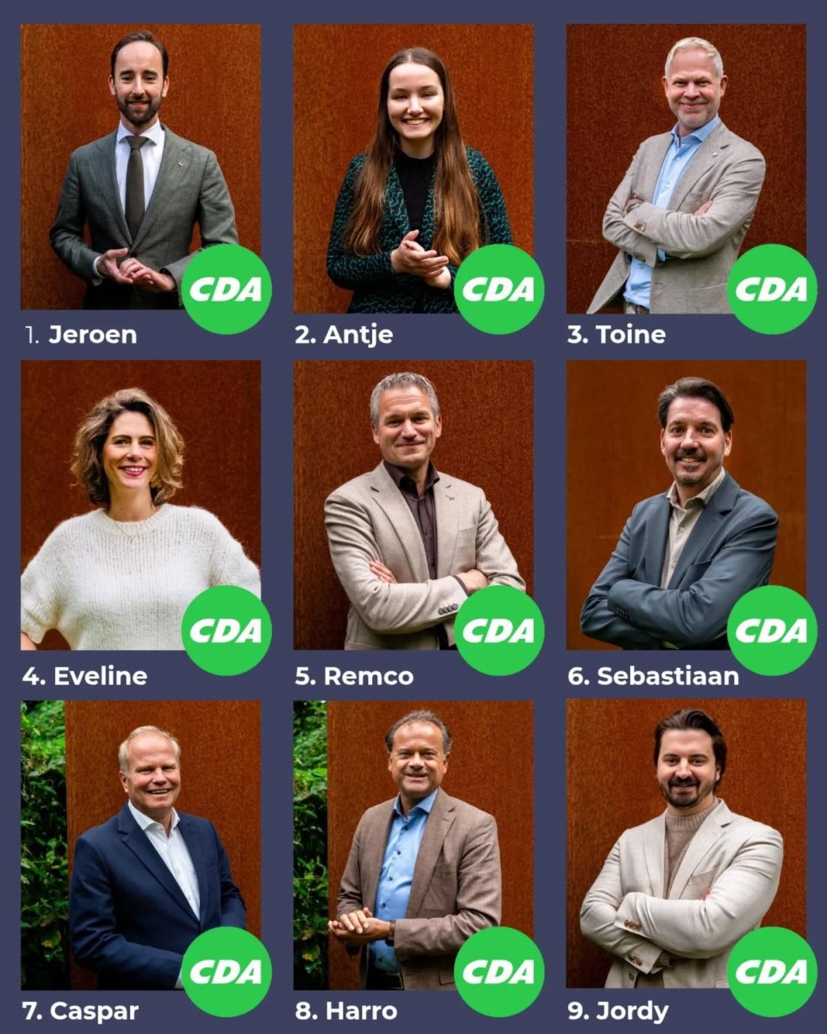 Lijsttrekker Bruijns voert CDA kandidatenlijst aan GR26