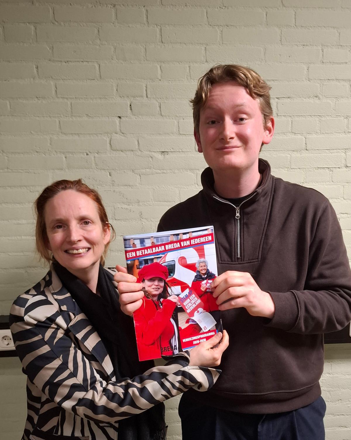 SP partijleider Jimmy Dijk bezoekt campagnedag Haagse Beemden