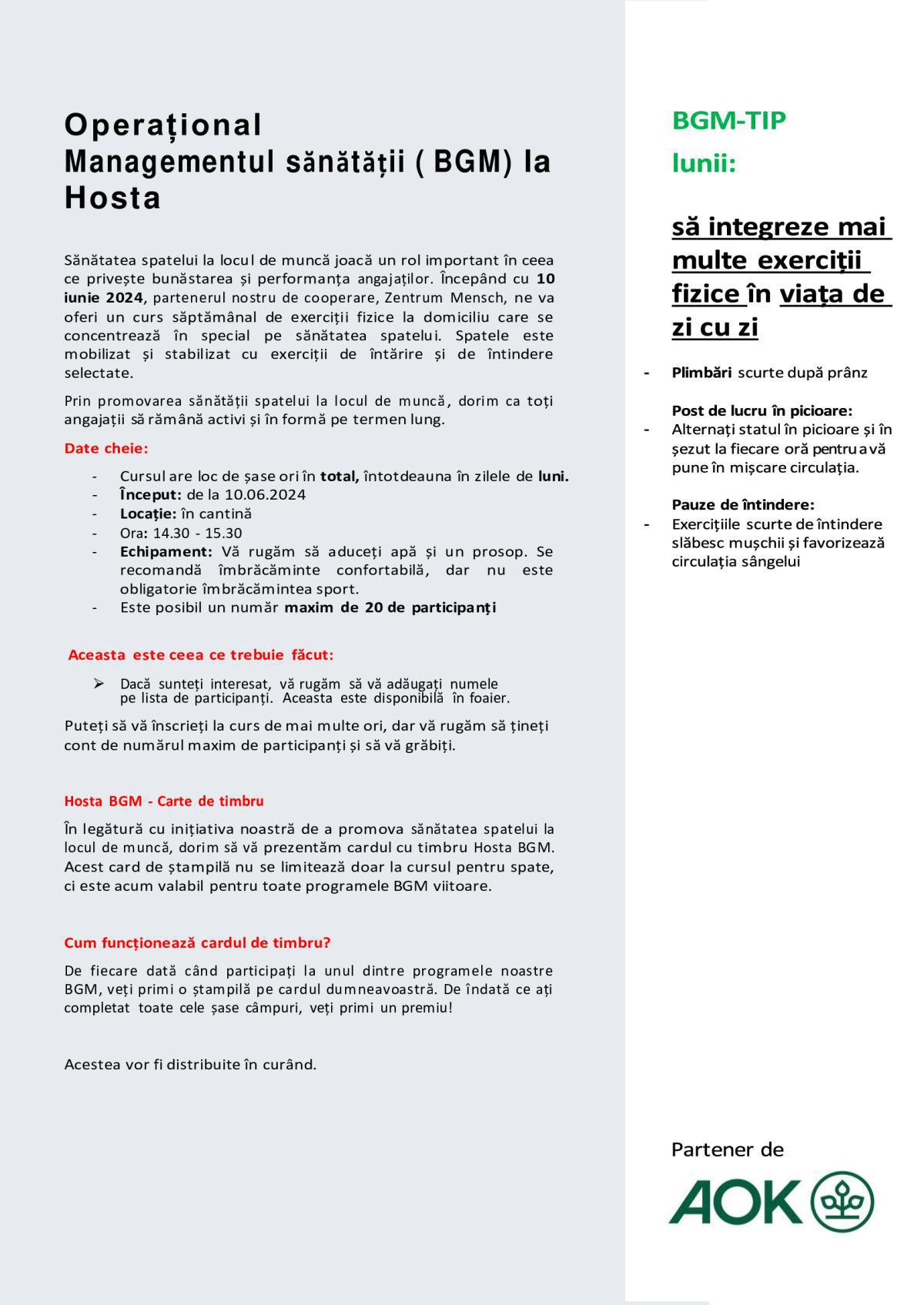 NEWSLETTER (RO)