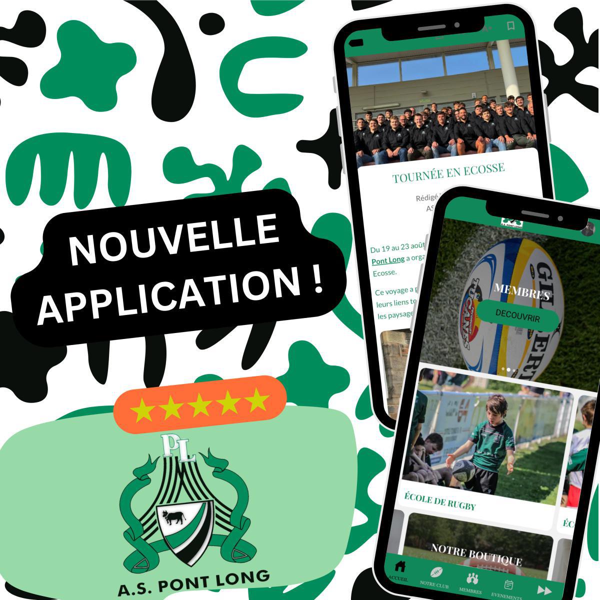 NOUVELLE APPLICATION WEB AS PONT LONG