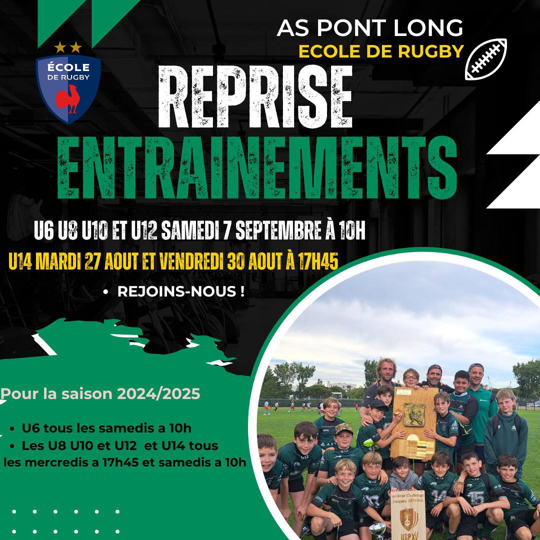 C'EST LA RENTRÉE À L'ECOLE DE RUGBY