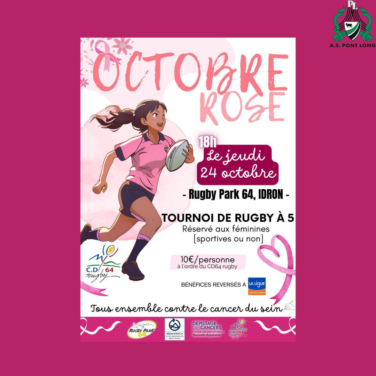 OCTOBRE ROSE AU RUGBY PARK 64 À IDRON