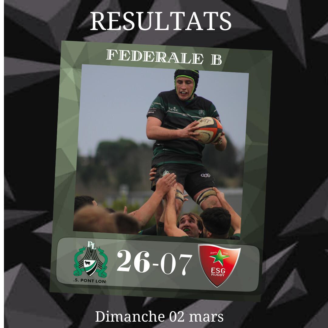 RESULTATS DU WEEK-END ! RESULTATS DU WEEK-END !