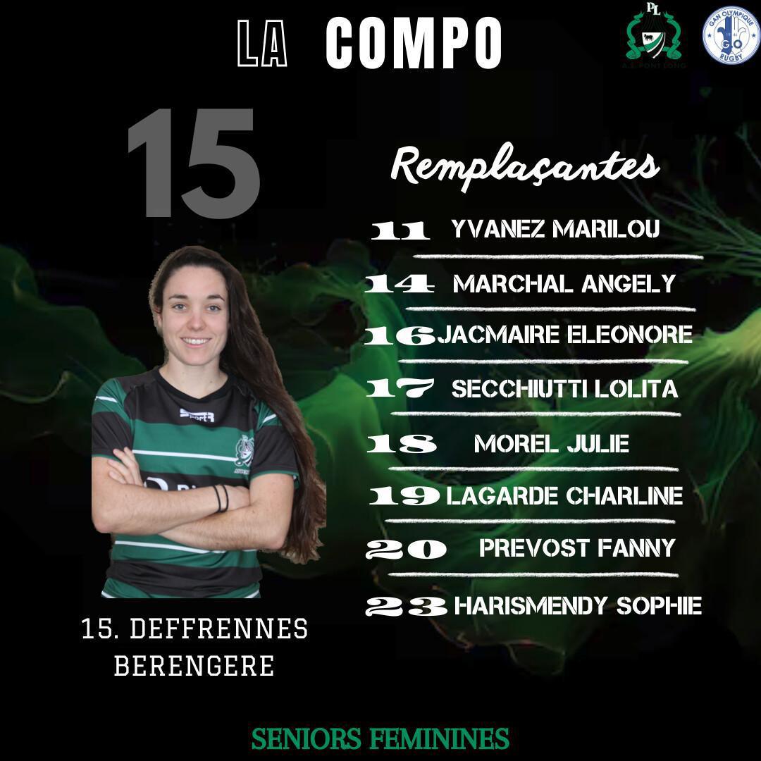 LA COMPO DES SÉNIORS FÉMININES⚡️