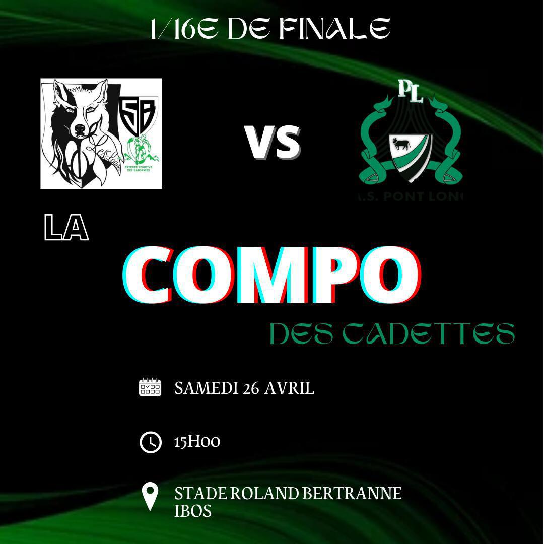 LA COMPO DES CADETTES ! LA COMPO DES CADETTES !