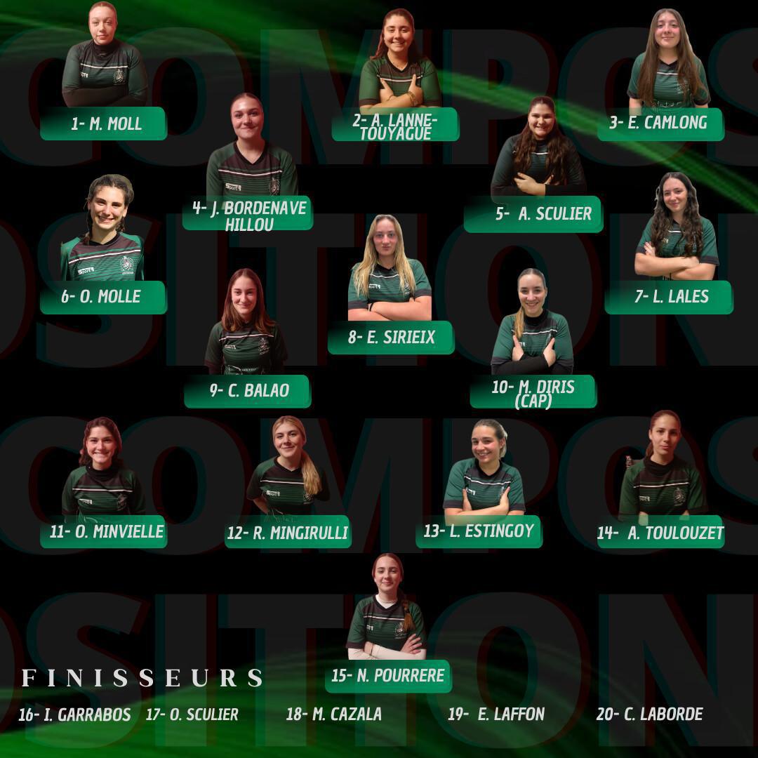 LA COMPO DES CADETTES ! LA COMPO DES CADETTES !