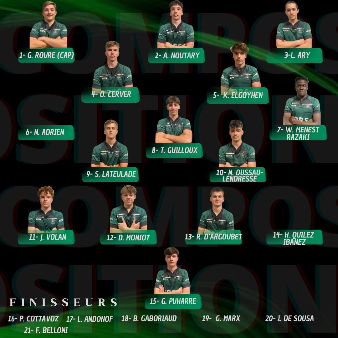 LA COMPO DES JUNIORS !
