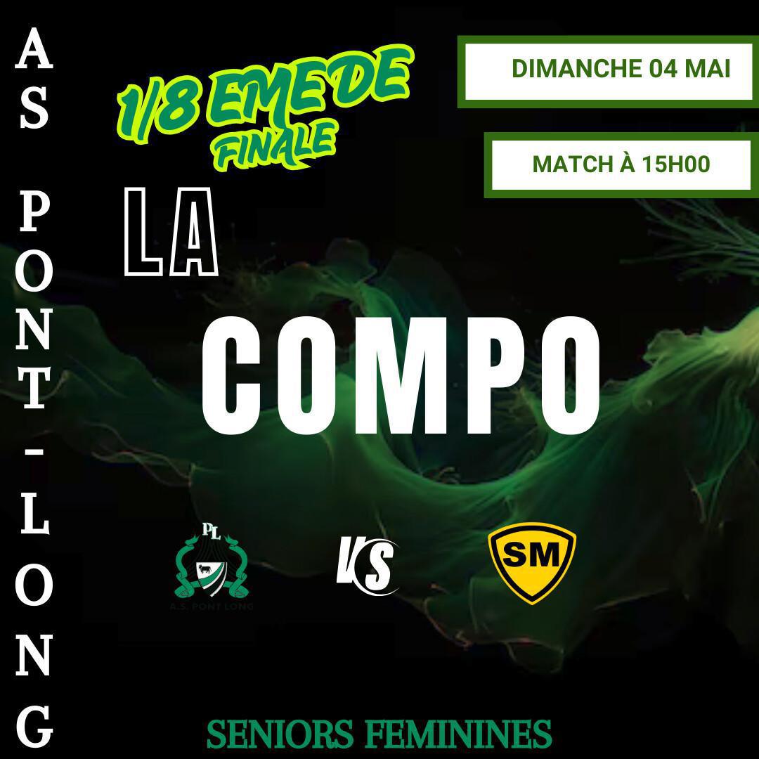 La compo des séniors féminines : 1/8eme de finale ! La compo des séniors féminines : 1/8eme de finale !