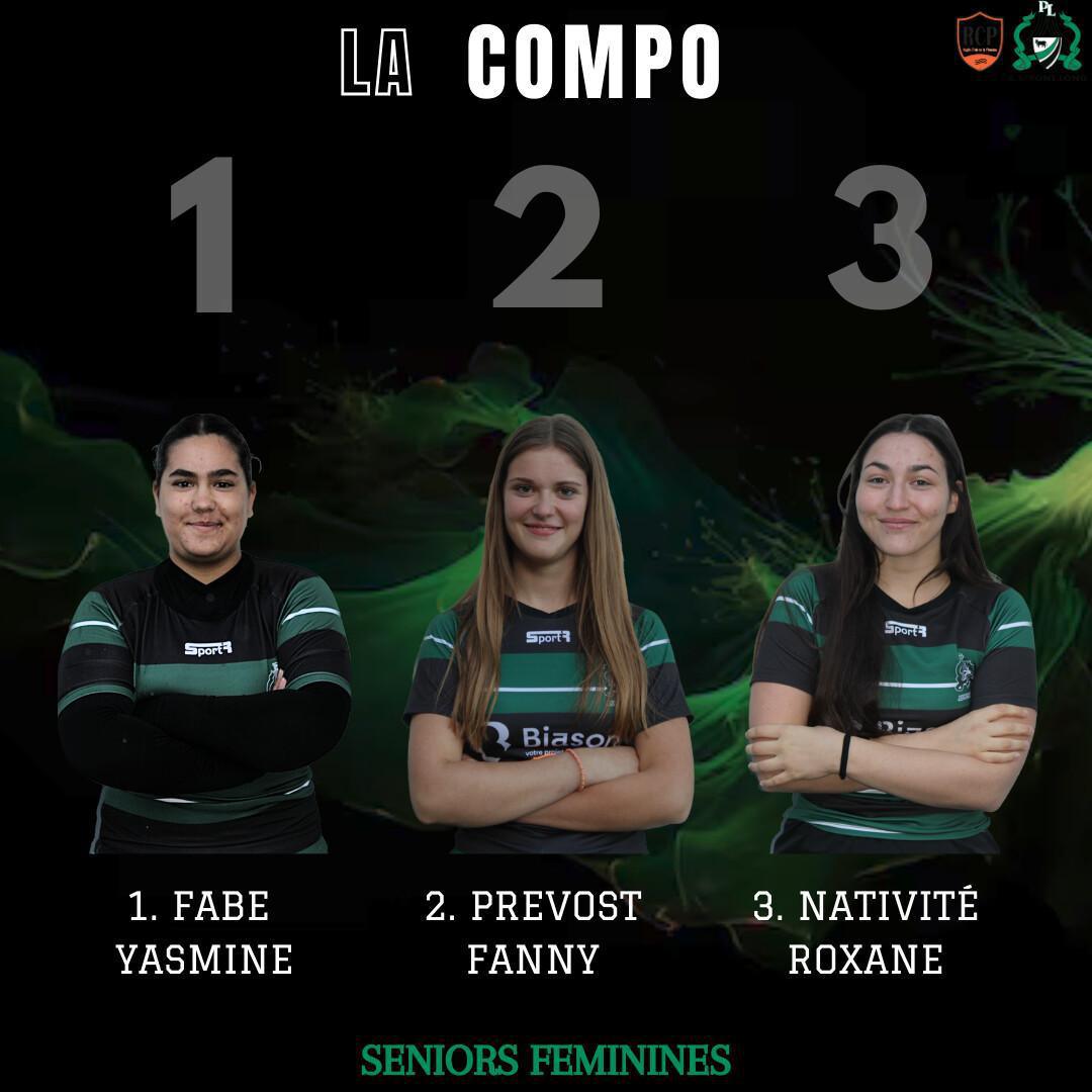 1/2 finale séniors féminines - LA COMPO !
