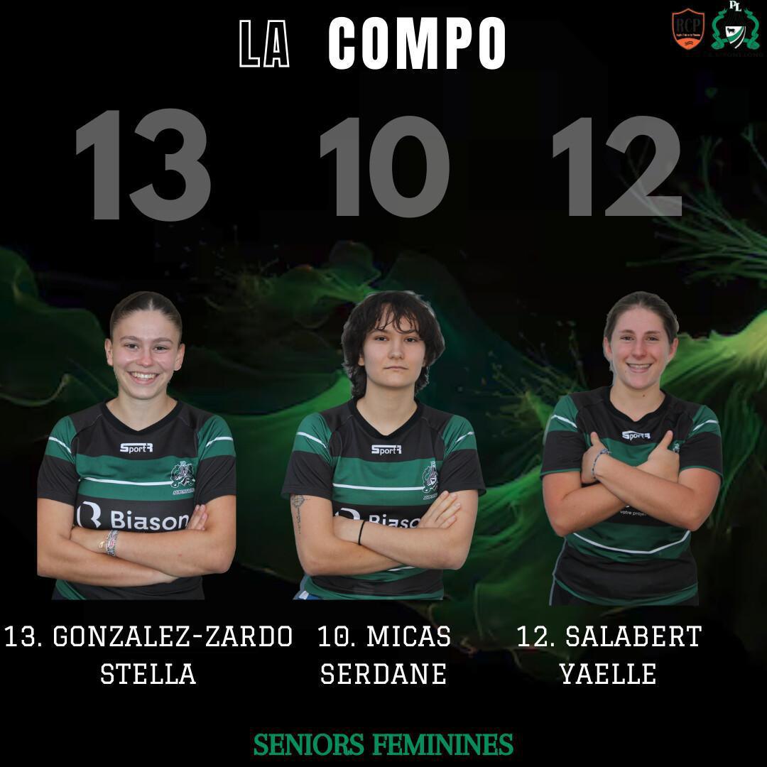 1/2 finale séniors féminines - LA COMPO !