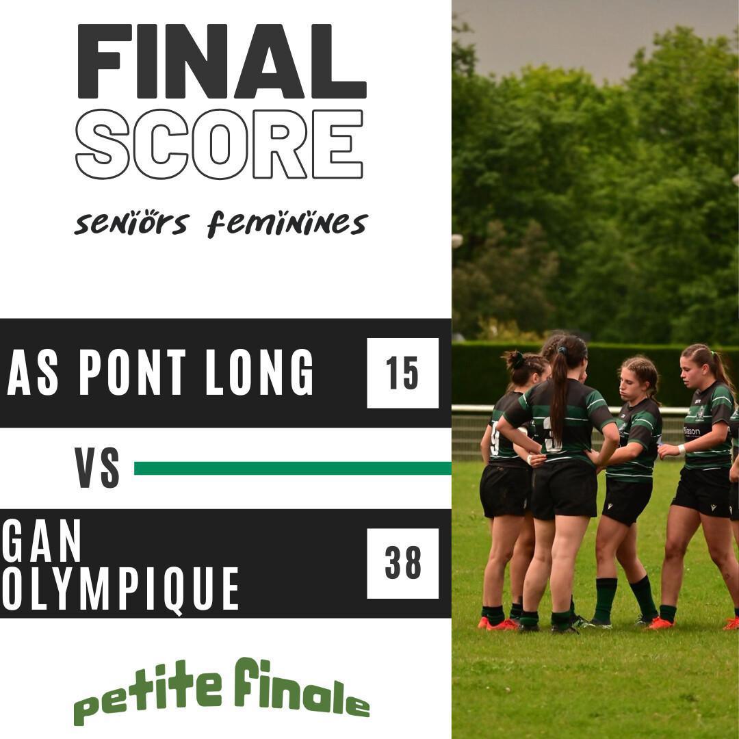 Résultat séniors féminines - petite finale ! ➡️