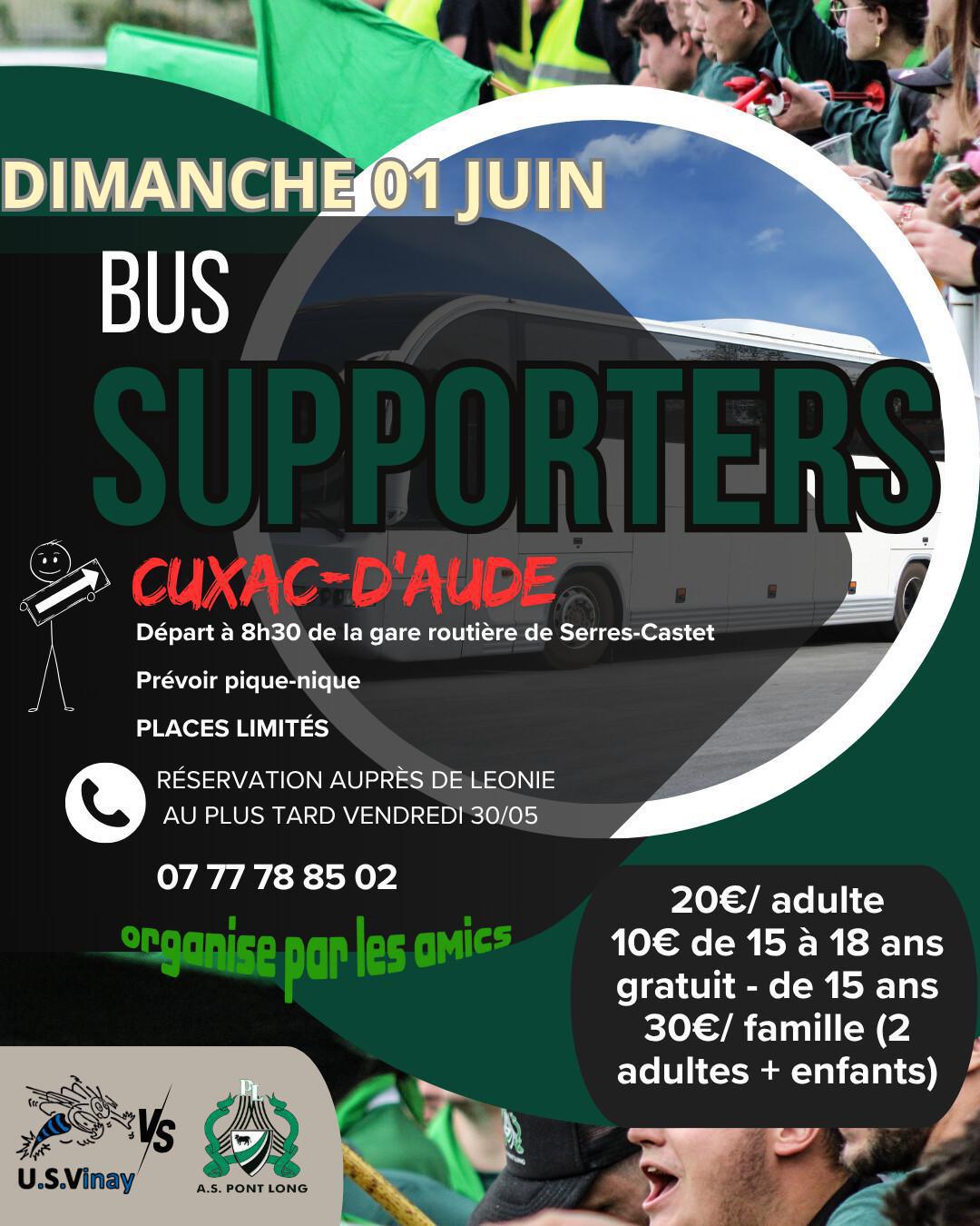 🚌 BUS SUPPORTERS - 1/4 DE FINALE FÉDÉRALE B ! 🚌 BUS SUPPORTERS - 1/4 DE FINALE FÉDÉRALE B !