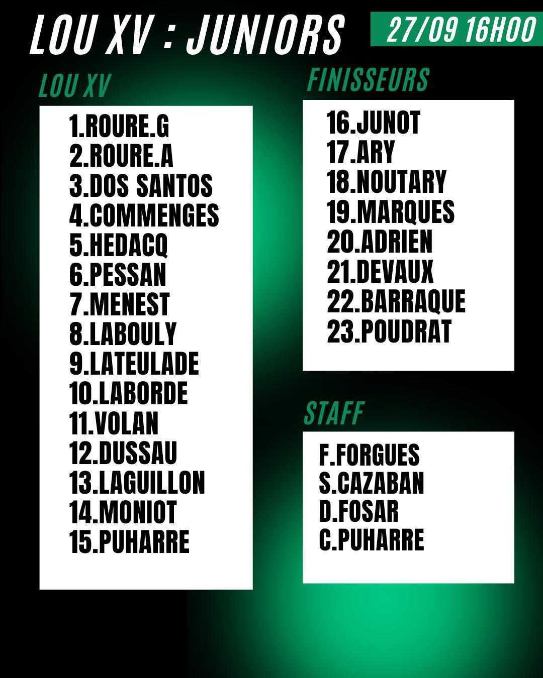 Compos du Week-end 💚🖤