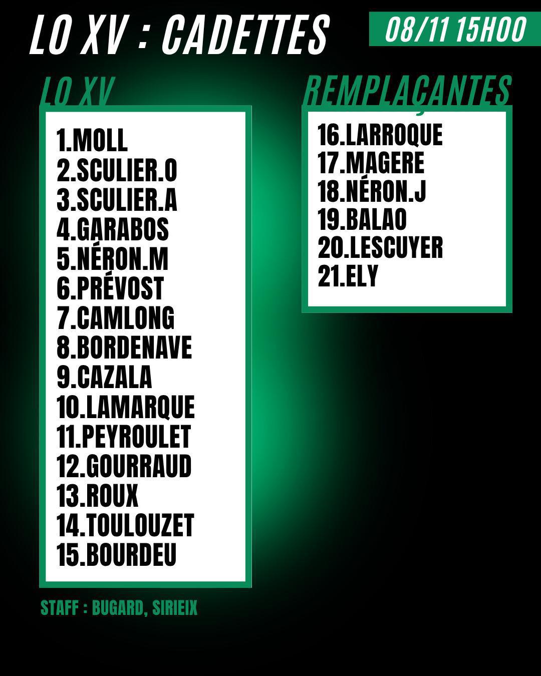 Compos du week-end💚🖤