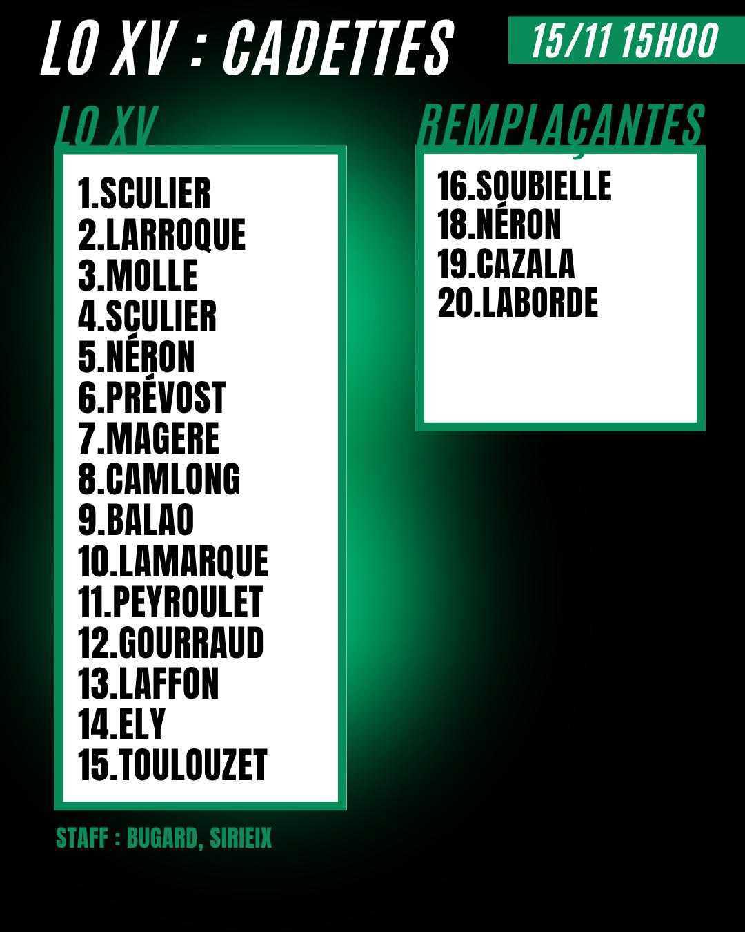 Compos du week-end 💚🖤