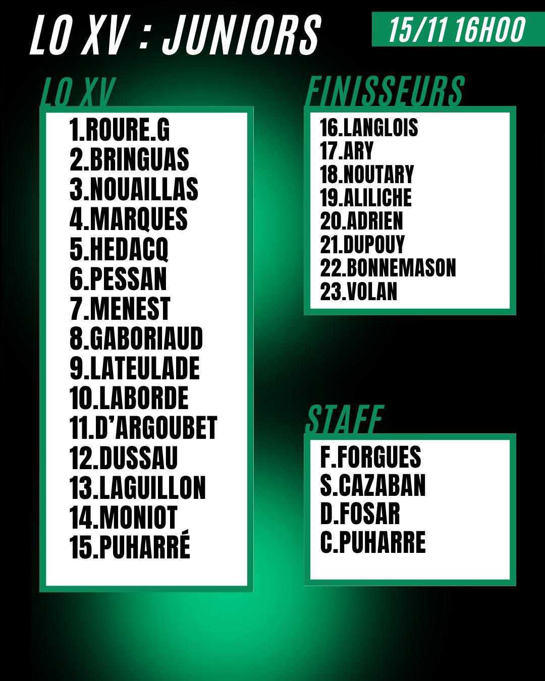 Compos du week-end 💚🖤