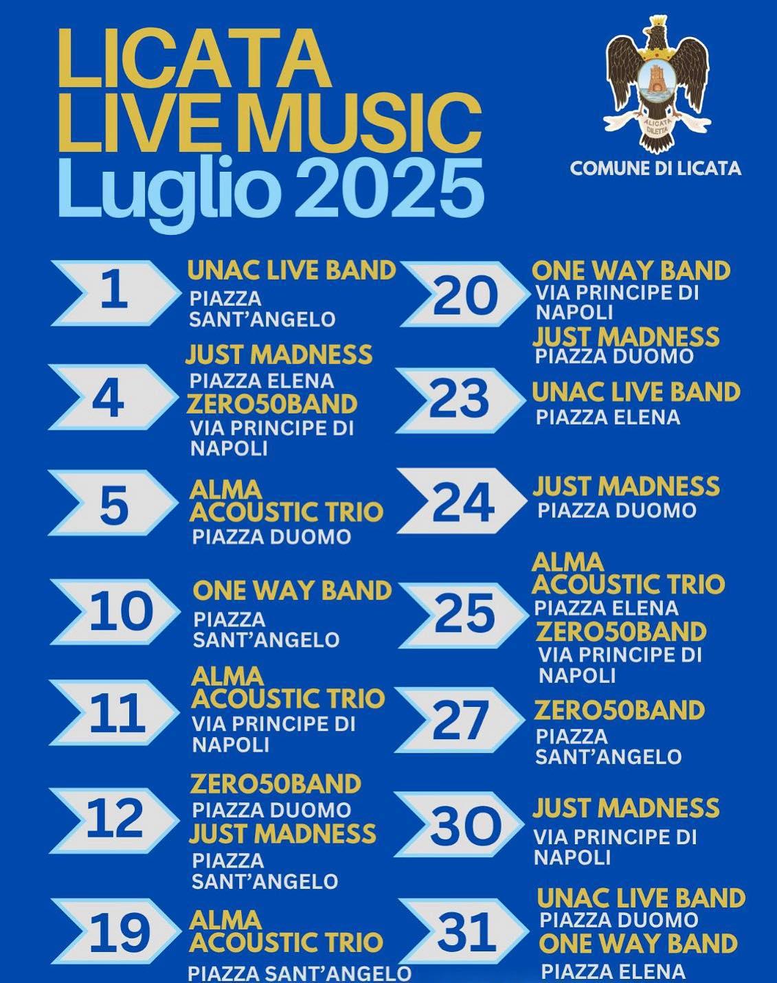 UNAC LIVE BAND (start h. 21.30)