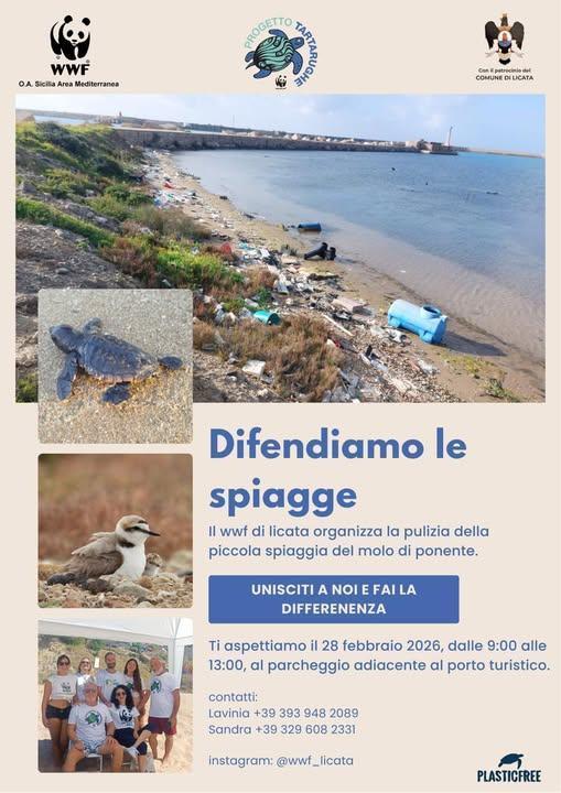 “Difendiamo le nostre spiagge” (dalle ore 9.00 alle 13.00)