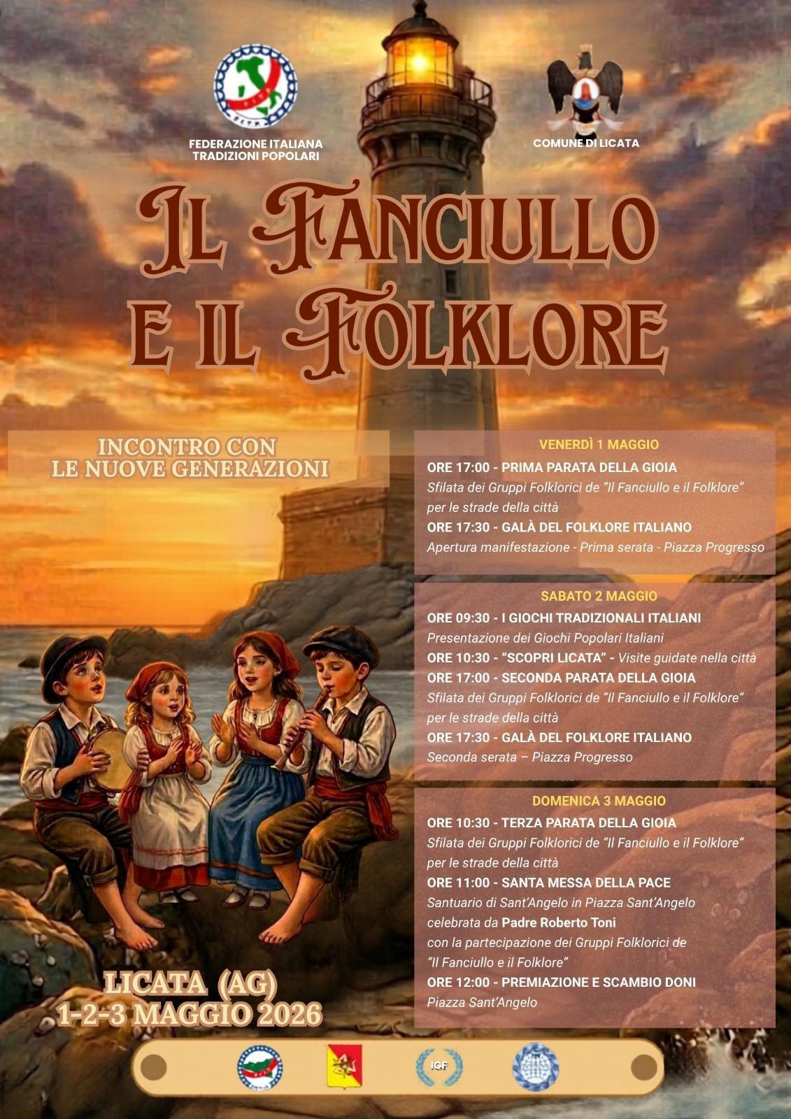 Il Fanciullo e il Folklore - raduno nazionale dei gruppi folklorici di bambini (inizio ore 17.00)