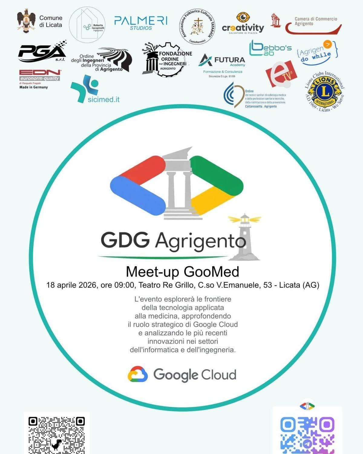 Meet-up GooMed – Tech in Health: Unleashing Google Cloud’s Potential (Inizio ore 9:00)
