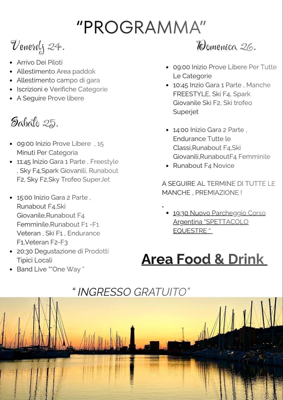Campionato Italiano Moto d'Acqua (start h. 10.00)
