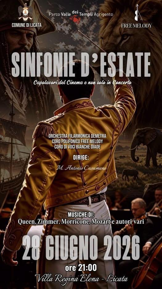 "Sinfonie d'Estate – Capolavori del Cinema e non solo in Concerto" (inizio ore 21:00)