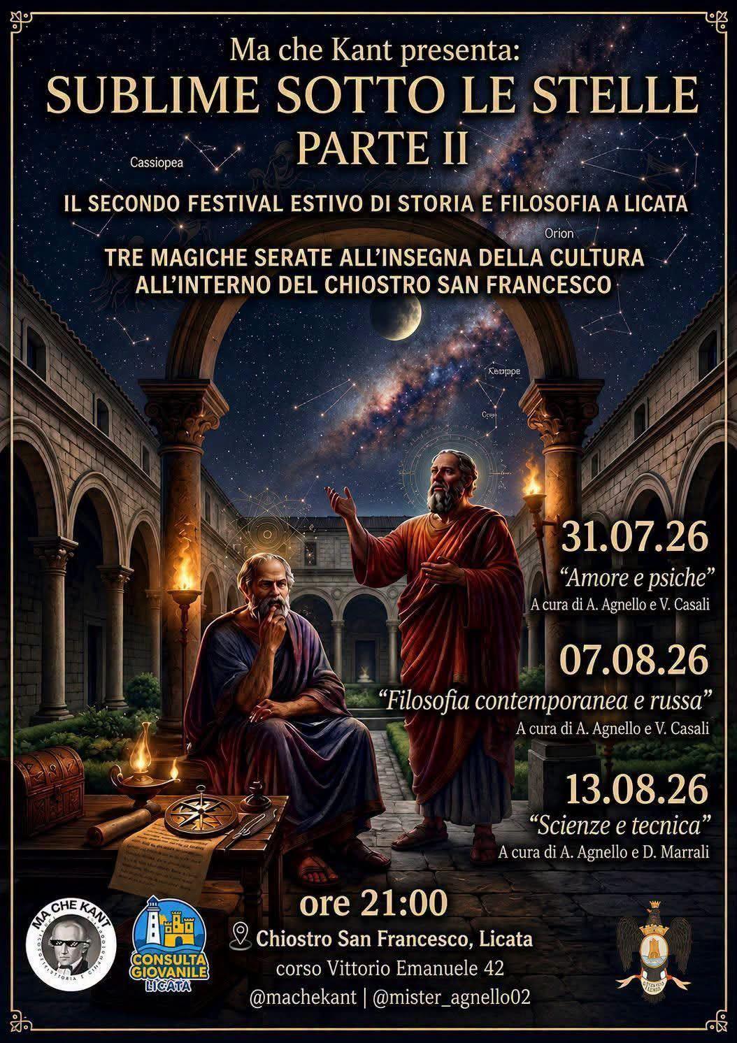 Sublime Sotto Le Stelle- Filosofia Contemporanea E Russa (Inizio ore 21.00)