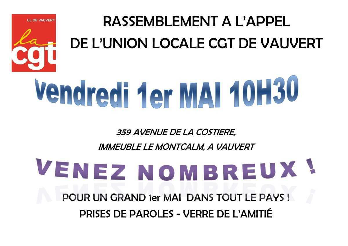 1er mai : Manifestons