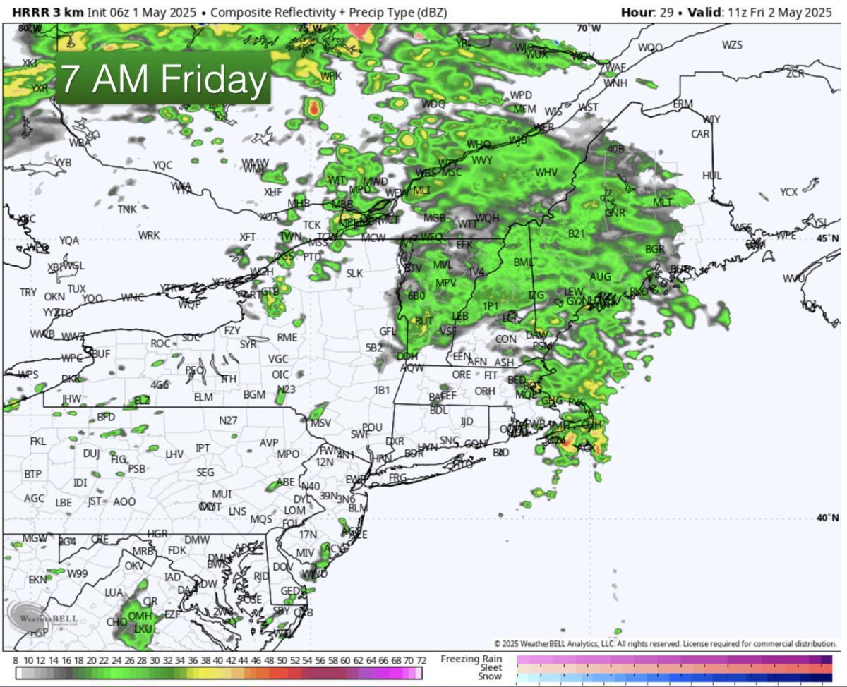 Happy May! Here is what you can expect today with a look at Friday 