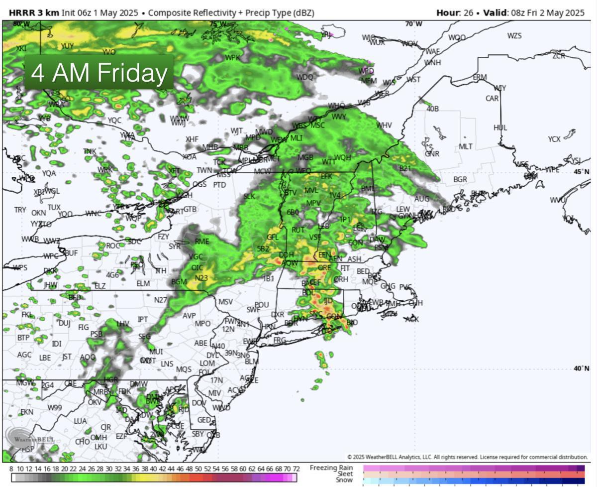 Happy May! Here is what you can expect today with a look at Friday 