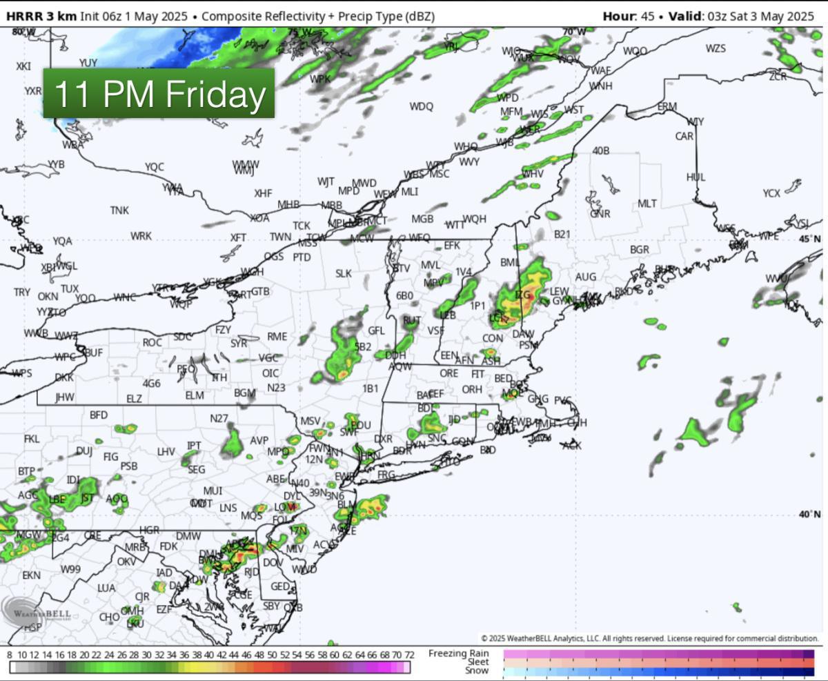 Happy May! Here is what you can expect today with a look at Friday 