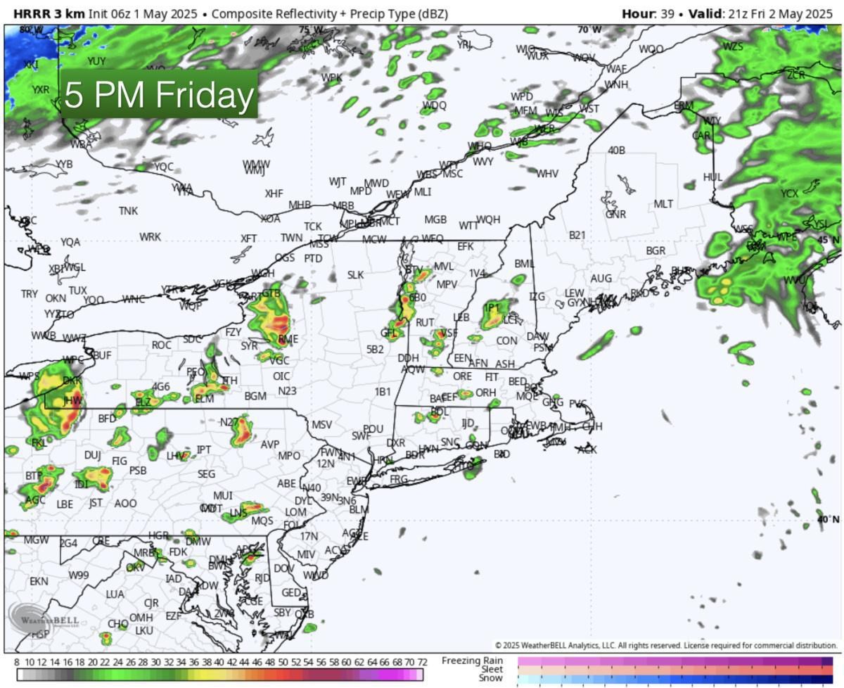 Happy May! Here is what you can expect today with a look at Friday 