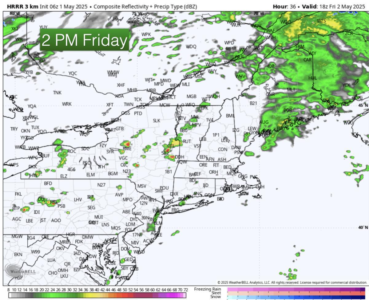 Happy May! Here is what you can expect today with a look at Friday 