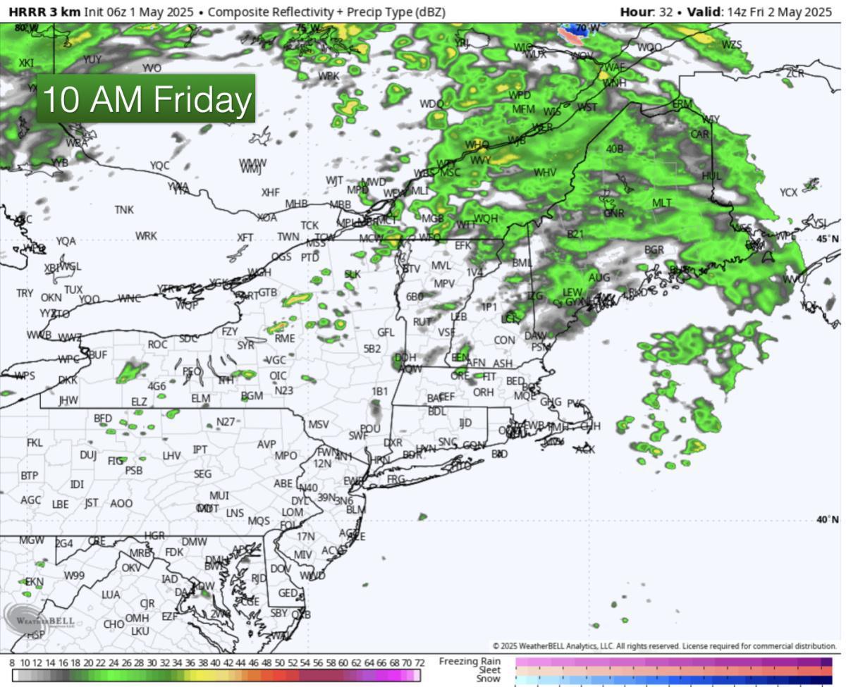 Happy May! Here is what you can expect today with a look at Friday 