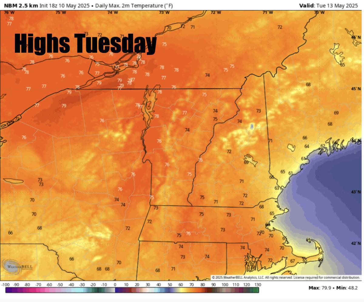 A gorgeous Mother's Day ahead and a sunny start to the upcoming week!