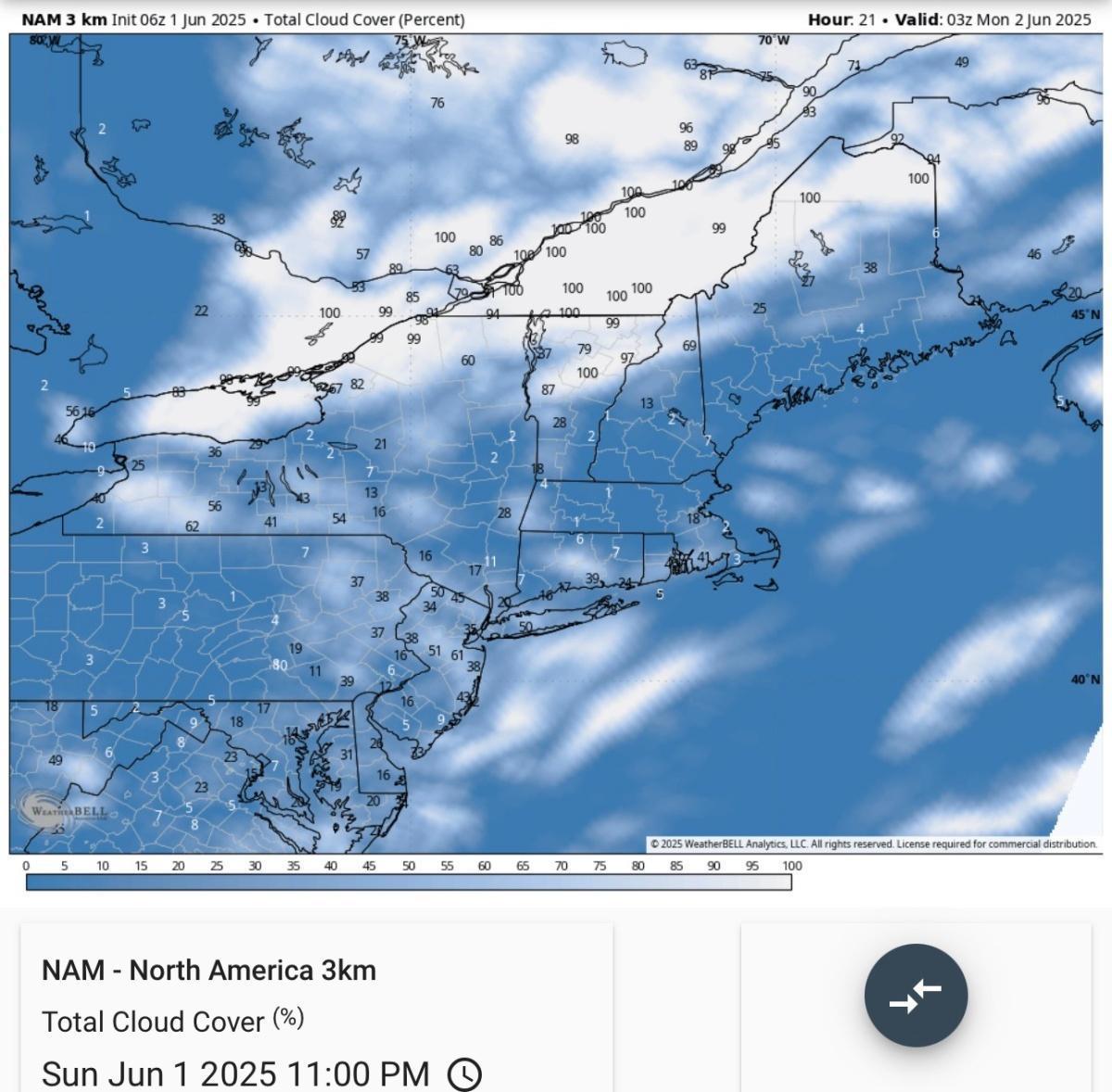 Northern lights may be visible tonight