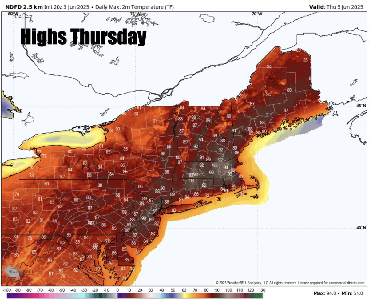 Summer heat arrives Wednesday and Thursday but smoky skies Wednesday