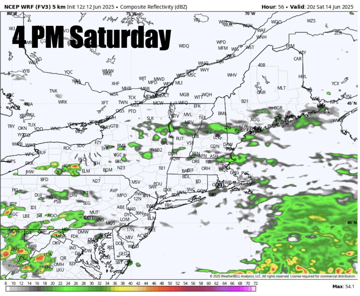 A nice end to the week with some wet weather for the weekend but not a washout!