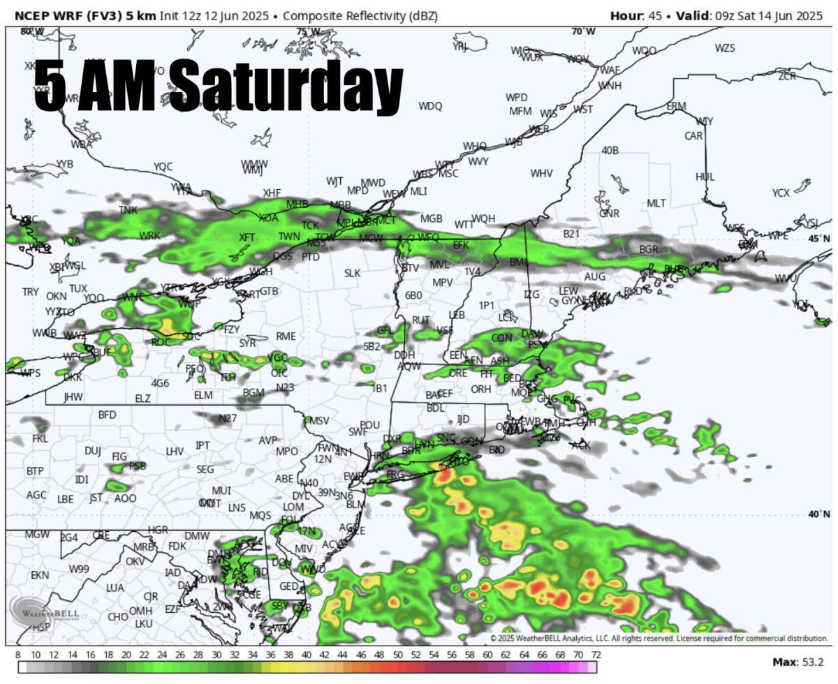 A nice end to the week with some wet weather for the weekend but not a washout!