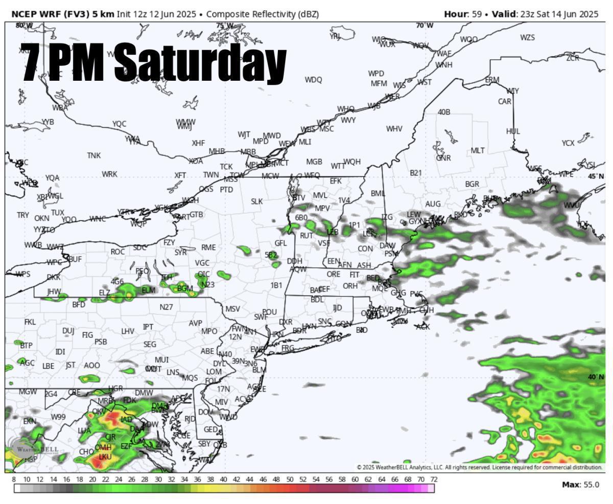 A nice end to the week with some wet weather for the weekend but not a washout!