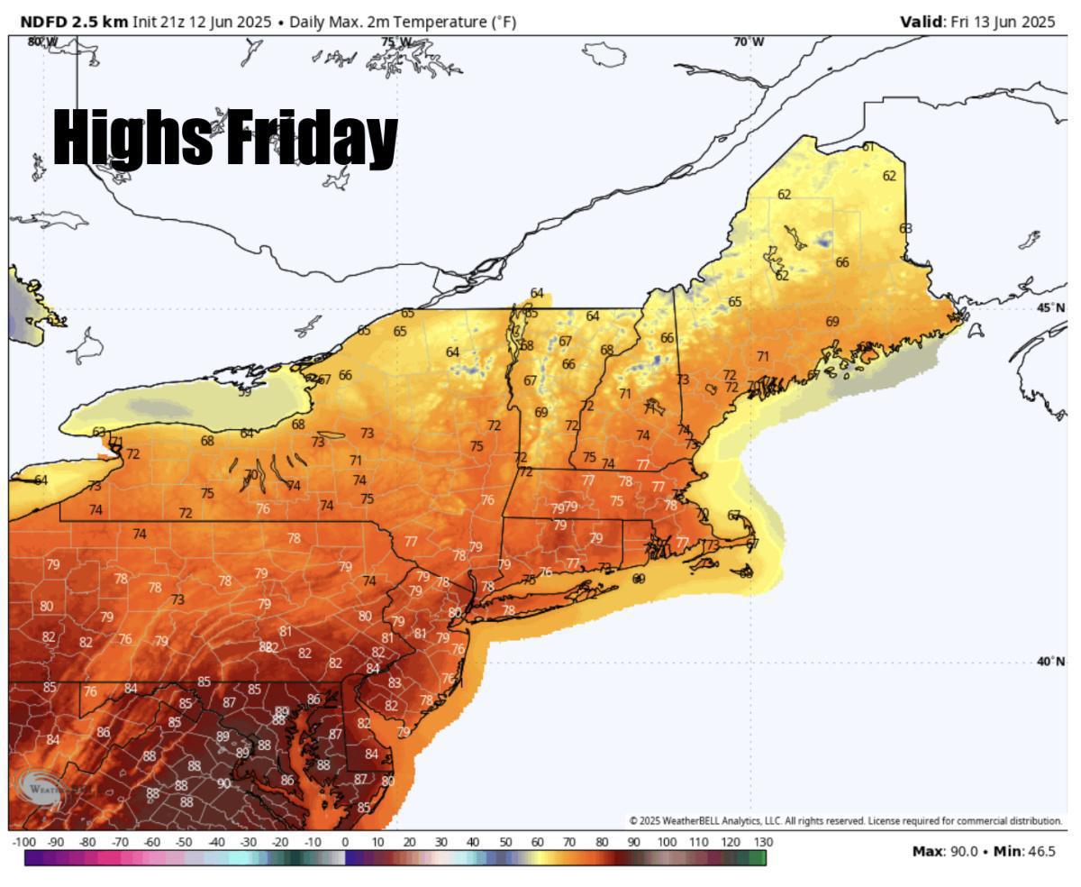 A nice end to the week with some wet weather for the weekend but not a washout!