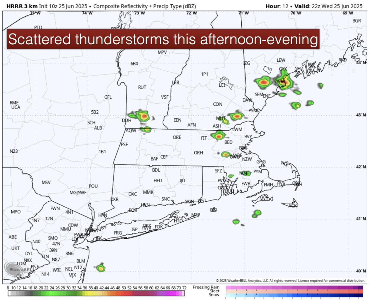 Forecast for Wednesday, June 25th