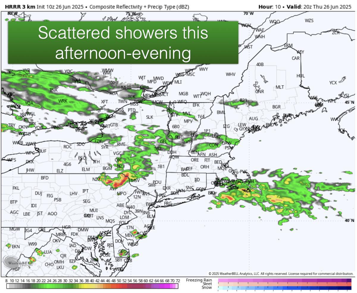 A cooldown has begun with more rain this weekend!