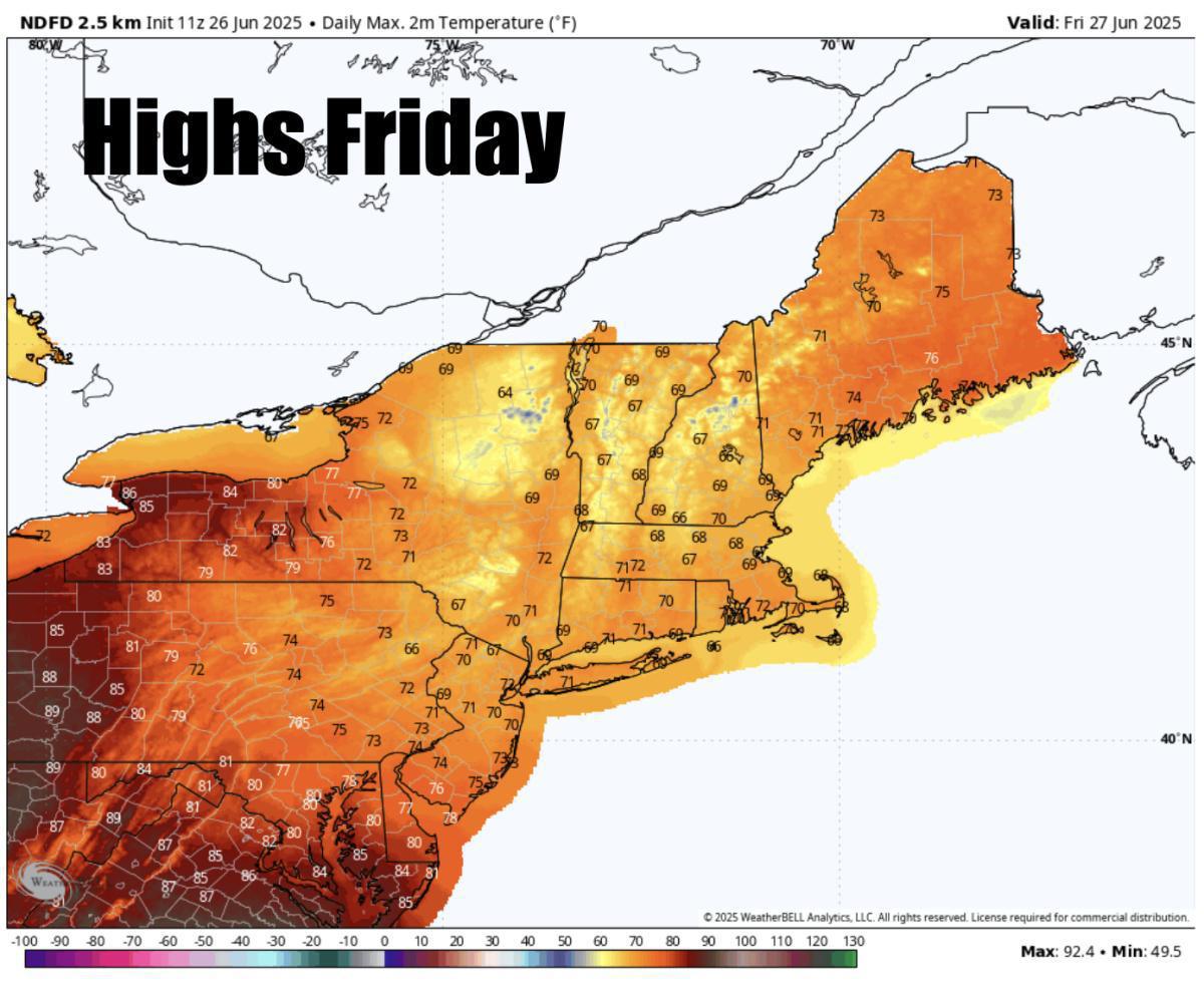 A cooldown has begun with more rain this weekend!