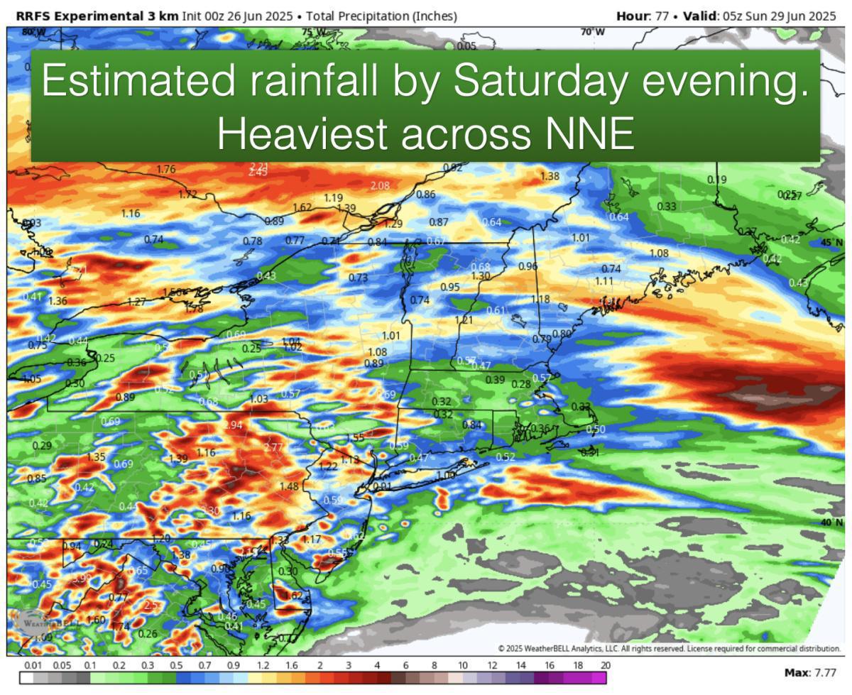 A cooldown has begun with more rain this weekend!